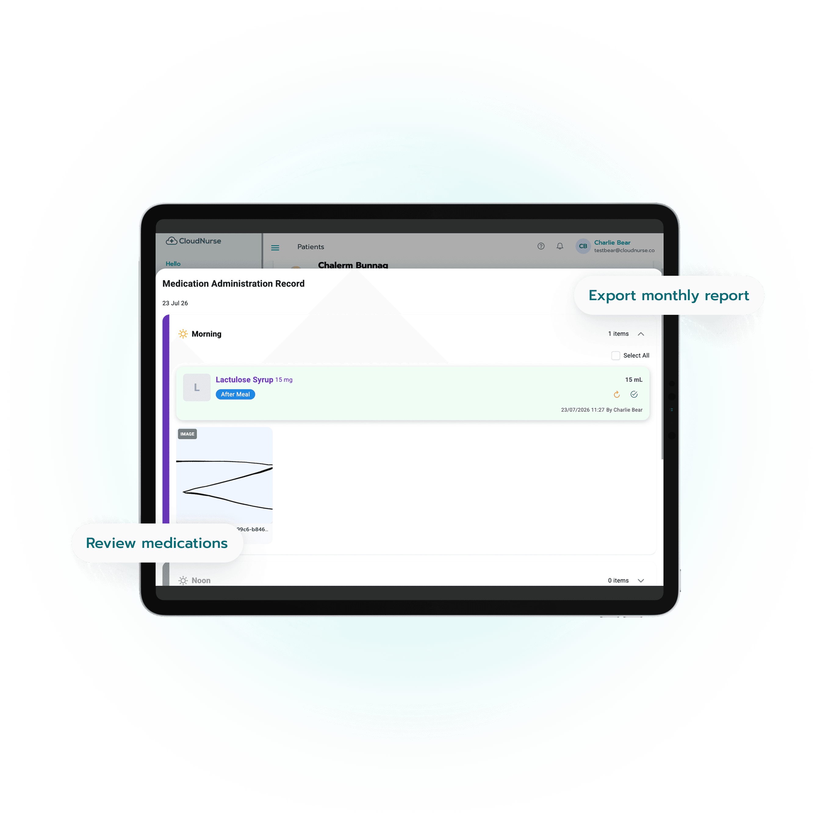 CloudNurse missed-dose tracking